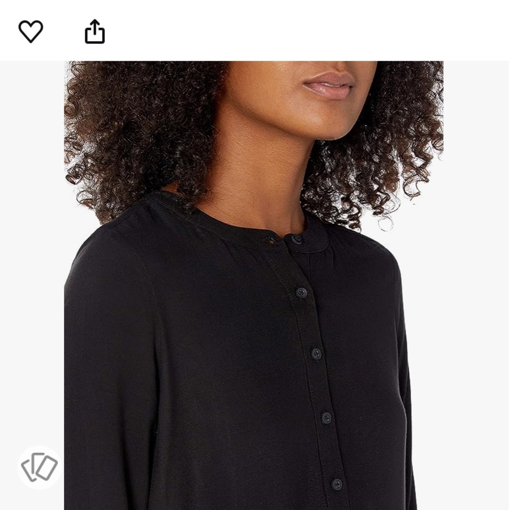 Amazon basic long sleeve blouse - Picture 2 of 4